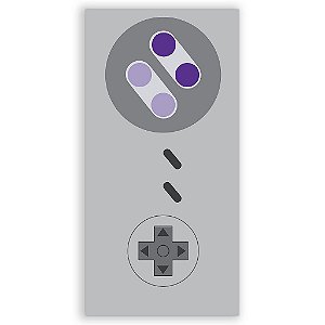 Capa Mini Faixa Lateral Sublimado - Super Nintendo