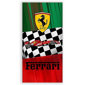Capa Mini Faixa Lateral Sublimado - Formula Ferrari