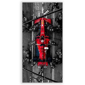 Capa Mini Faixa Lateral Sublimado - Formula Ferrari