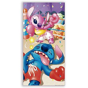 Capa Mini Faixa Lateral Sublimado - Stitch e Angel (Lilo e Stitch)