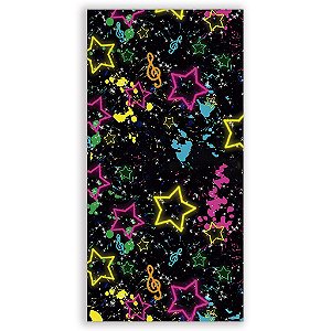 Capa Mini Faixa Lateral Sublimado - Estrelas Neon