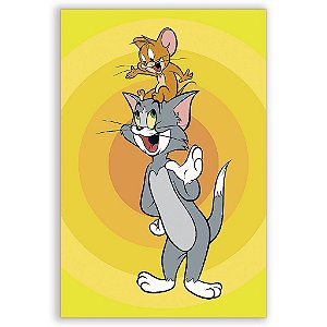 Capa Mini Faixa Lateral Sublimado - Tom e Jerry