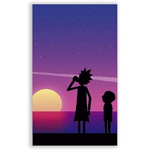 Capa Mini Faixa Lateral Sublimado - Rick and Morty