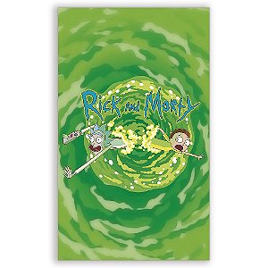 Capa Mini Faixa Lateral Sublimado - Rick and Morty