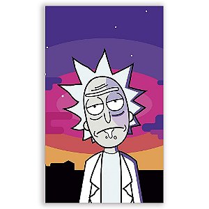Capa Mini Faixa Lateral Sublimado - Rick and Morty