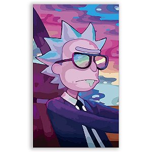 Capa Mini Faixa Lateral Sublimado - Rick and Morty