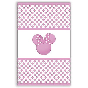 Capa Mini Faixa Lateral Sublimado - Minnie Rosa