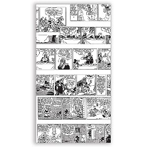Capa Mini Faixa Lateral Sublimado - Mickey Quadrinhos