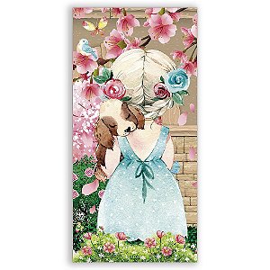 Capa Mini Faixa Lateral Sublimado - Menina Jardim