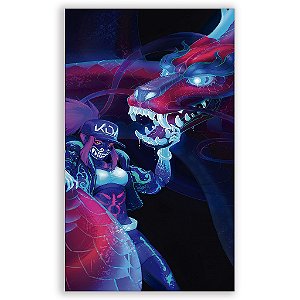 Capa Mini Faixa Lateral Sublimado - League of Legends