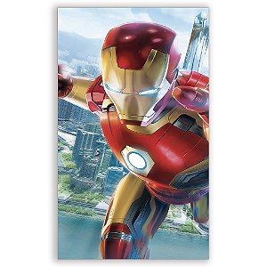 Capa Mini Faixa Lateral Sublimado - Homem de Ferro