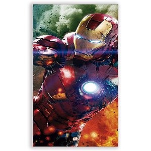 Capa Mini Faixa Lateral Sublimado - Homem de Ferro