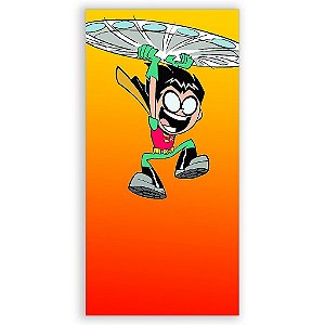 Capa Mini Faixa Lateral Sublimado - Teen Titans
