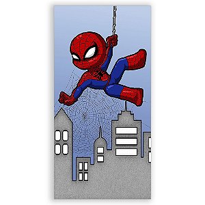 Capa Mini Faixa Lateral Sublimado - Homem Aranha Cute