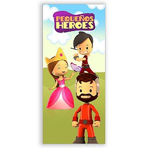 Capa Mini Faixa Lateral Sublimado - Pequeños Heroes