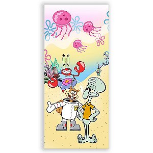 Capa Mini Faixa Lateral Sublimado - Bob Esponja