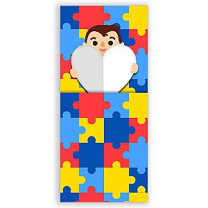 Capa Mini Faixa Lateral Sublimado - Autismo