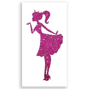 Capa Mini Faixa Lateral Sublimado - Barbie