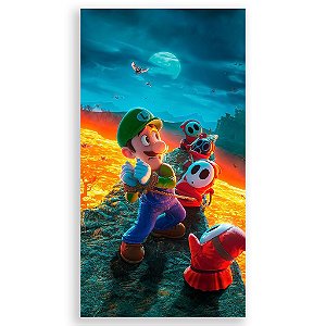 Capa Mini Faixa Lateral Sublimado - Super Mario Bros