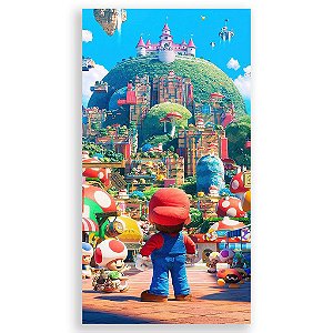 Capa Mini Faixa Lateral Sublimado - Super Mario Bros