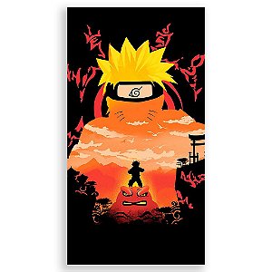 Capa Mini Faixa Lateral Sublimado - Naruto