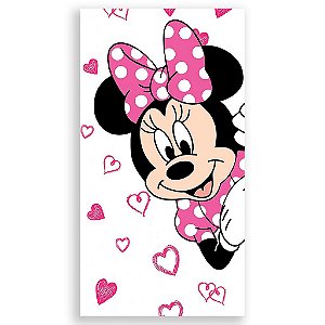 Capa Mini Faixa Lateral Sublimado - Minnie Rosa