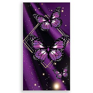 Capa Mini Faixa Lateral Sublimado - Borboleta Roxa