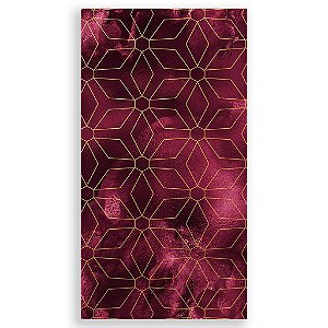 Capa Mini Faixa Lateral Sublimado - Gratidão Marsala