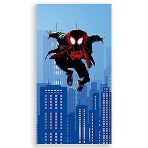 Capa Mini Faixa Lateral Sublimado - Homem Aranha no Aranhaverso
