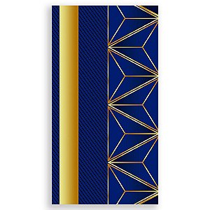 Capa Mini Faixa Lateral Sublimado - Abstrato Azul