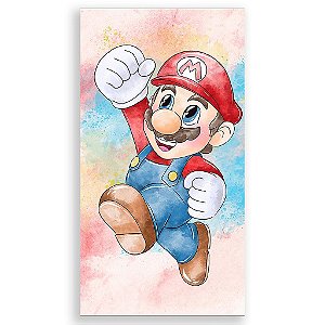 Capa Mini Faixa Lateral Sublimado - Super Mario