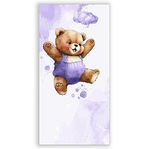 Capa Mini Faixa Lateral Sublimado - Ursinha Lilas