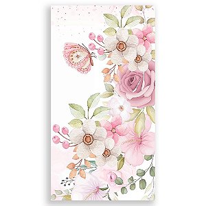 Capa Mini Faixa Lateral Sublimado - Ursinha Bailarina Floral