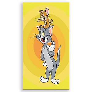 Capa Mini Faixa Lateral Sublimado - Tom e Jerry