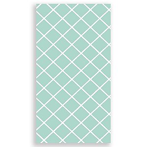 Capa Mini Faixa Lateral Sublimado - Xadrez Verde Claro