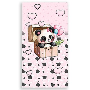 Capa Mini Faixa Lateral Sublimado - Panda Rosa