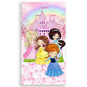 Capa Mini Faixa Lateral Sublimado - Princesas
