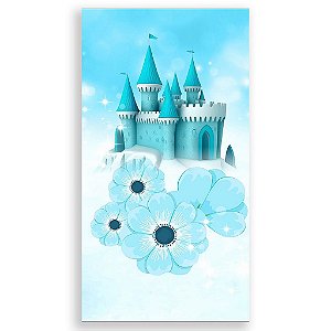 Capa Mini Faixa Lateral Sublimado - Castelo Cinderela Cute