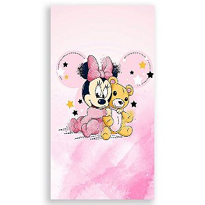 Capa Mini Faixa Lateral Sublimado - MInnie Baby