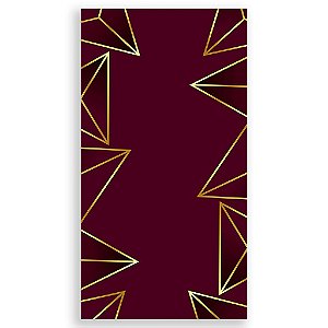 Capa Mini Faixa Lateral Sublimado - Abstrato Marsala