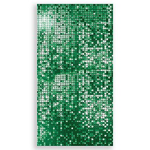 Capa Mini Faixa Lateral Sublimado - Lantejoulas Verde