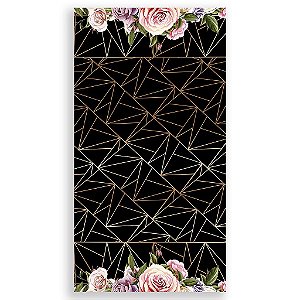 Capa Mini Faixa Lateral Sublimado - Arabesco Floral