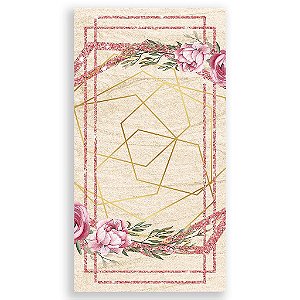 Capa Mini Faixa Lateral Sublimado - Arabesco Floral