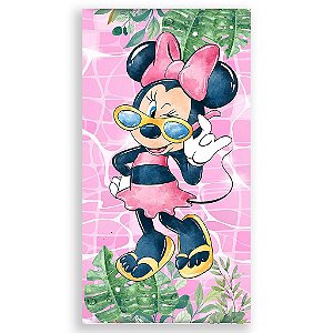 Capa Mini Faixa Lateral Sublimado - Minnie Pool Party