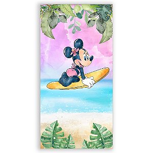 Capa Mini Faixa Lateral Sublimado - Minnie Pool Party