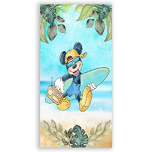 Capa Mini Faixa Lateral Sublimado - Mickey Pool Party