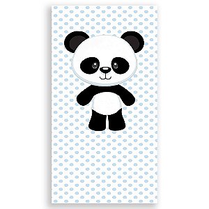 Capa Mini Faixa Lateral Sublimado - Panda Azul