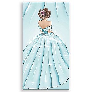 Capa Mini Faixa Lateral Sublimado - 15 Anos Floral