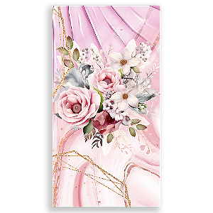 Capa Mini Faixa Lateral Sublimado - 15 Anos Floral