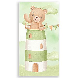 Capa Mini Faixa Lateral Sublimado - Urso Verde